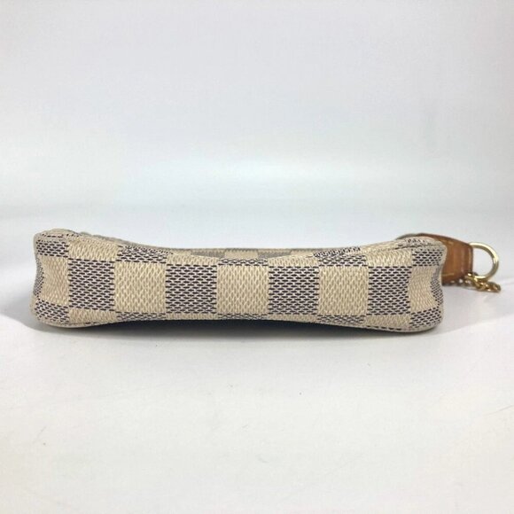LOUIS VUITTON N58010 Damier Azur Mini PochetteAccessoires Pouch Hand Bag - Picture 8 of 11